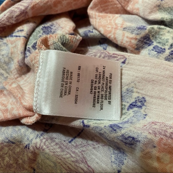 Anthropologie Akemi & Kin pink floral sleeveless M - Picture 6 of 6